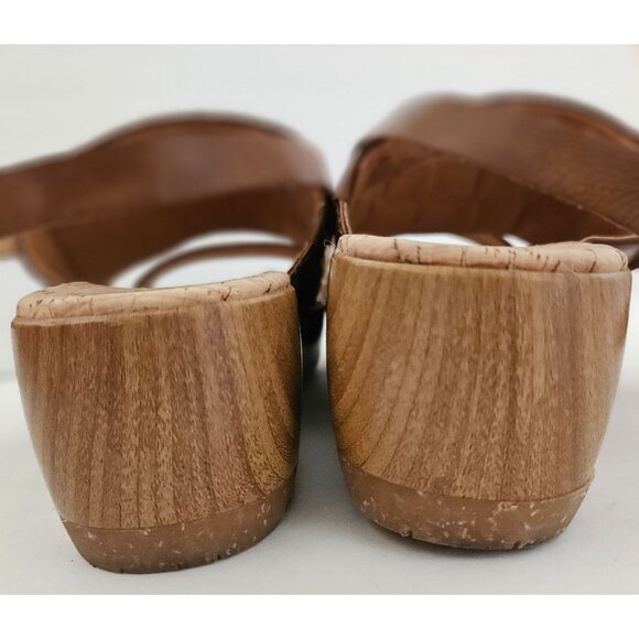 Korks By Kork-Ease Fraya Platform Sandal Brown Woman SZ 10 Excellent Worn Once - Picture 2 of 10